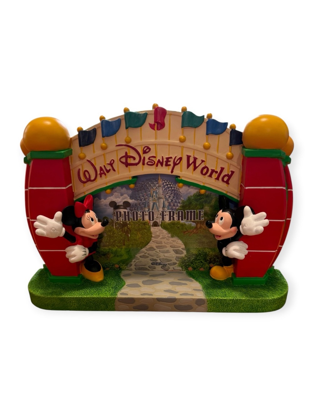 Walt Disney World Entrance Sign Picture Frame 4x6- Mickey Minnie Mouse NEW